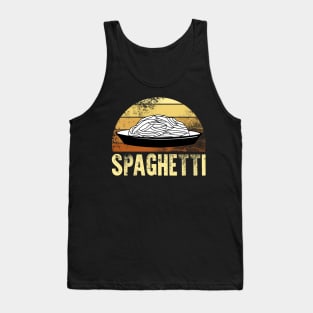 Spaghetti Retro Plate Tank Top